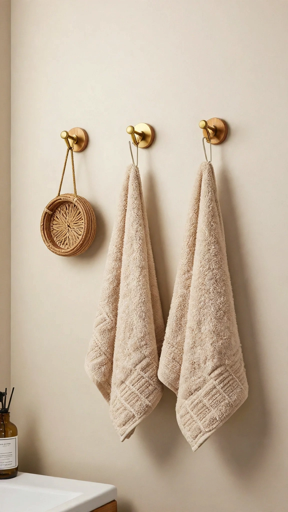 Light Taupe Hand Towel Set of 2