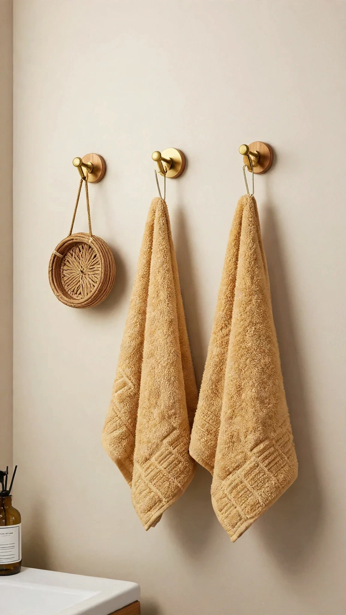 Warm Caramel Hand Towel Set of 2