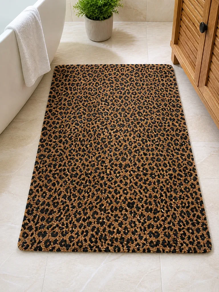 Leopard Print Floor Mat