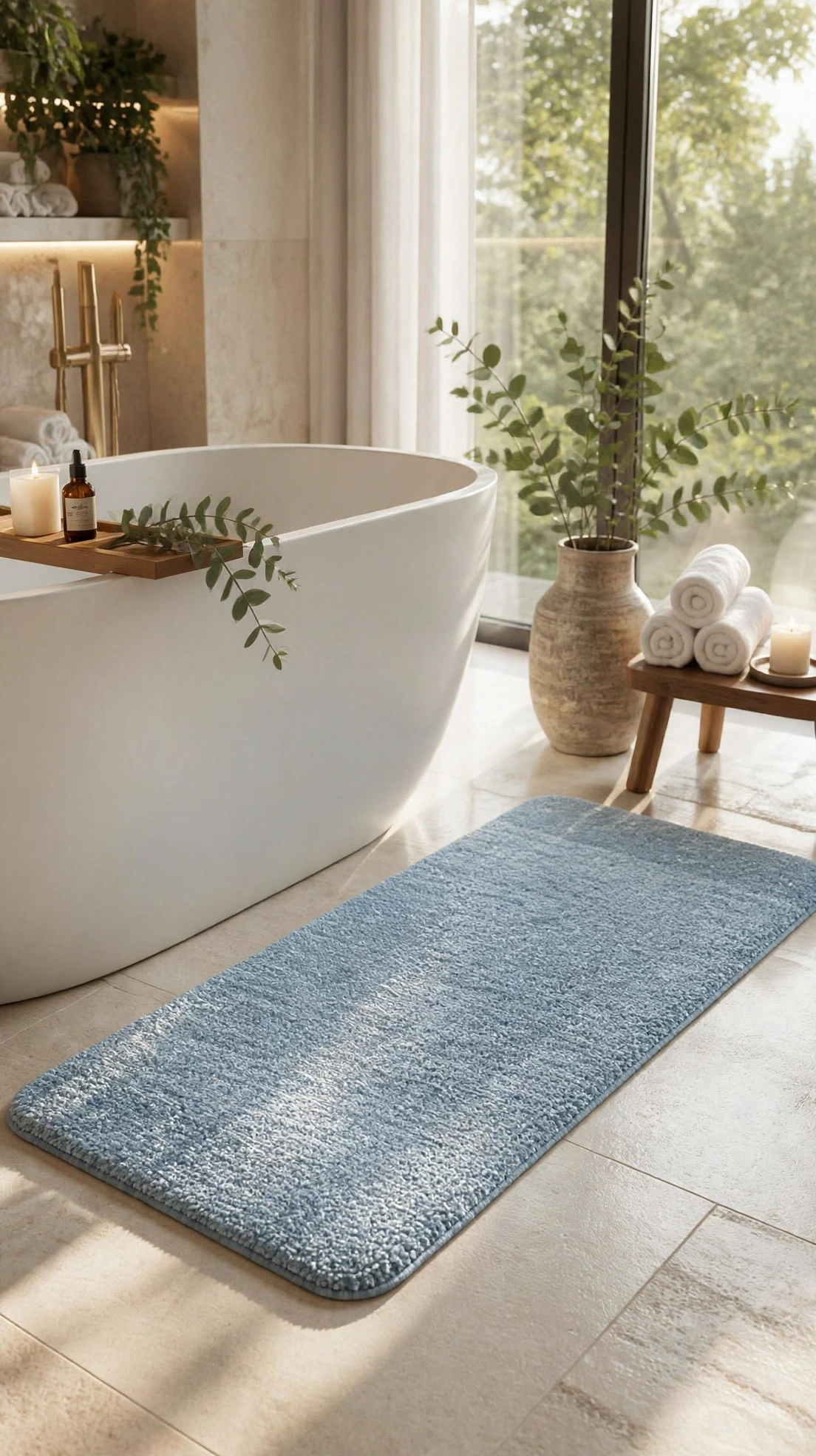 Light Blue Bath Mat