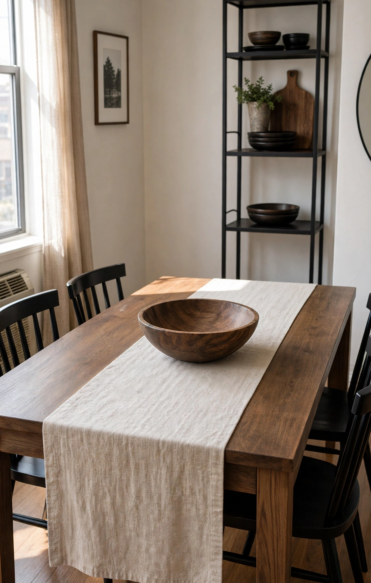 Natural Flax Linen Table Runner
