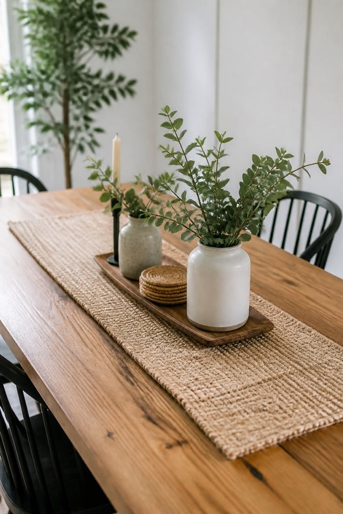 Natural Jute Braided Table Runner